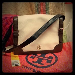 Tory Burch Alley Shoulder Bag Fossil/Fig Brown/Bla